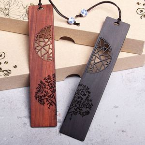 ที่คั่นหนังสือไม้สไตล์จีน ลวดลายต้นไม้ธรรมชาติ แกะสลักเป็นของขวัญสำหรับบริษัท สำนักงาน โรงเรียน - Product Image 3