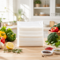 Sacs sous vide transparents de qualité alimentaire PA/NY, scellés sur trois côtés, pochettes anti-humidité réutilisables pour snacks, gelées, aliments pour bébés, salades, gâteaux