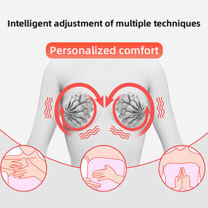Nuevo estilo Sexy vibrador masaje sujetador Pad USB recargable Mini vibrador y calefacción pecho masaje adulto juguete sexual para mujeres - Product Image 3