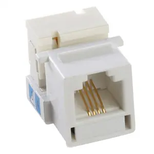 RJ11แจ็ค4คอร์ CAT3ข้อมูลเสียงโมดูลโทรศัพท์แจ็ค