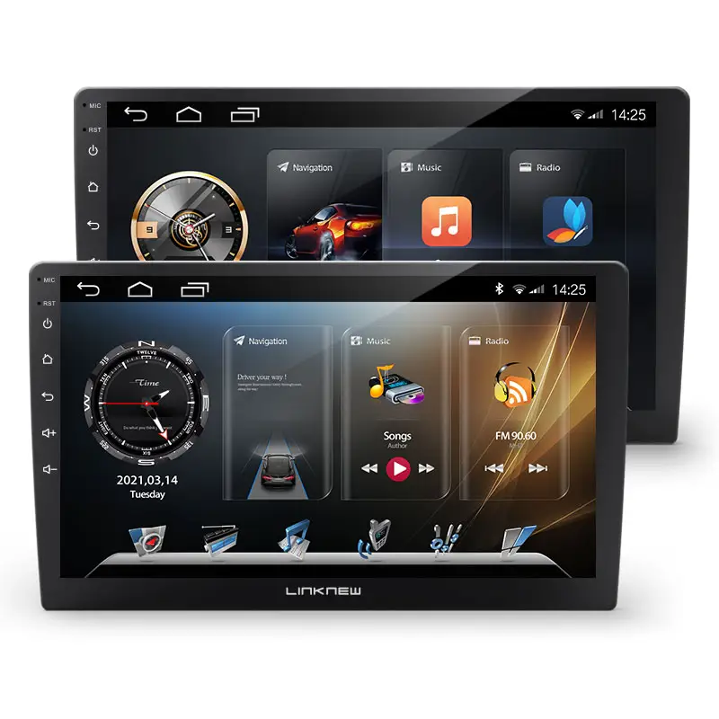 LINKNEW 9 10 inch Car DVD player GPS navigation video radio usb Android car system touch screen car audio with reversing camera