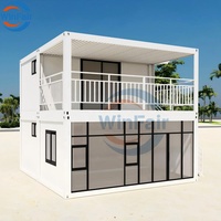 Villa préfabriquée de luxe WinFair à 2 étages pour la Tunisie, maison préfabriquée à faible coût pour unité d'habitation secondaire / centre communautaire