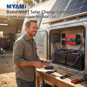 Contrôleur de charge solaire MYAMI 1200W MPPT, réglable 48V/60V/72V, chargeur de panneaux solaires pour la charge de véhicules électriques - Product Image 2