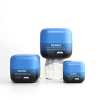 Vente en gros de mini pots carrés à double paroi en PP de 20g 30g 50g 100g sans fuite
