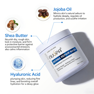 Masque Traitant Apaisant et Réparateur 500ml en Gros – Formule aux Extraits Végétaux – Apaise les Irritations, Stimule le Collagène pour Peaux Sensibles - Product Image 2