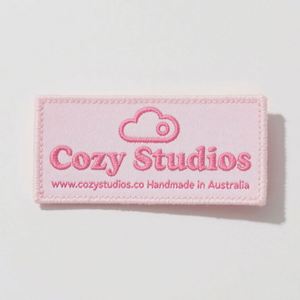 Hot Sale Custom Eco-Friendly Satin Woven <b>Labels</b> for Clothing with Custom Logo and Center Fold Design - Product Image 3