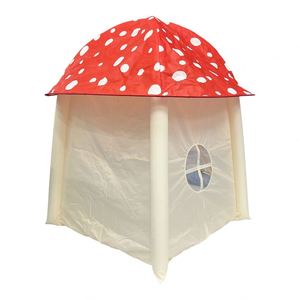 Tente gonflable pour enfants en polyester et coton de haute qualité, douce, en forme de champignon, pour les jeux des bébés, unisexe - Product Image 3