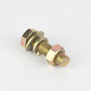 Pernos hexagonales de acero galvanizado LEKON ASTM/DIN, tuercas de acero inoxidable, acero al carbono, grado <span class=keywords><strong>8.8</strong></span> 10.9, tornillo de cabeza hexagonal de 10 mm M3 - Product Image 1