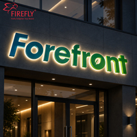 Letras de Canal con Retroiluminación LED Personalizadas, Letrero con Logotipo para Exteriores Resistente al Agua IP65, Letreros Comerciales con Iluminación 3D para Fachadas