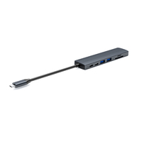 Hub USB C 7 en 1, 4K60Hz HDTV, PD100W, USB3.2 10Gbps, Lector de Tarjetas SD y TF, Base de Conexión de Aluminio, Plug and Play para MacBook, Laptop, PC