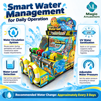 Machine de jeu d'arcade interactive de tir à l'eau pour 4 joueurs avec système de circulation et de désinfection UV