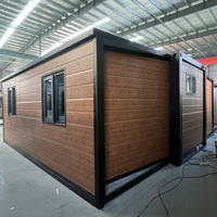 Maison préfabriquée extensible écologique en conteneur de 20 pieds et 40 pieds, villa préfabriquée, appartement préfabriqué, maison mobile, casa contenedor
