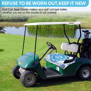 Latest Design Microfiber Golf Cart Seat <b>Cushion</b> <b>Cover</b> Towel <b>Blue</b> Printed Quick Drying Golf Cart Towel Seat <b>Cover</b> Fit 2 Seats - Product Image 3