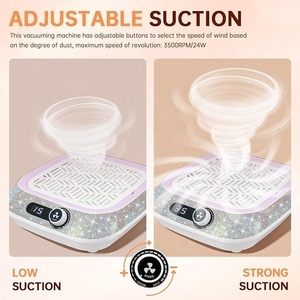 Nail Dust Collector with Reusable Filter Powerful Vacuum Fan Dust Collector Compact Dust Suction Machine - Product Image 5
