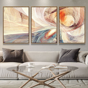 Idee di pittura stampate moderne personalizzate per bambini grafica arte da parete 3 pezzi astratta su tela grafica personalizzata per Hotel - Product Image 1