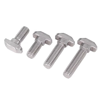 Vis à tête marteau en profilé d'aluminium industriel, norme nationale européenne, type T, tailles M5M6M8, 20/30/40/45, boulons en acier