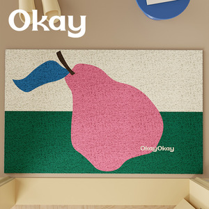 Tapete Rectangular para Entrada de Apple Pear, Lavable con Agua, Antideslizante, para Interiores, Cocina - Product Image 5