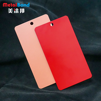 Revêtement électrostatique en poudre de polyester de pigment métallique brillant de couleur pourpre bonbon