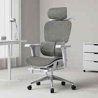 Chaise ergonomique en maille Yazhi avec soutien lombaire, idéale pour le bureau à domicile, respirante, base à cinq étoiles, accoudoirs réglables