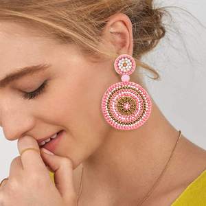 Bijoux de mode en acier inoxydable, design exquis de perles de Poméranie, boucles d'oreilles à la mode - Product Image 3