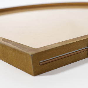 卸売両面ガラス透明三次元葉標本無垢材フォトフレームアーチ手エンボス額縁 - Product Image 4