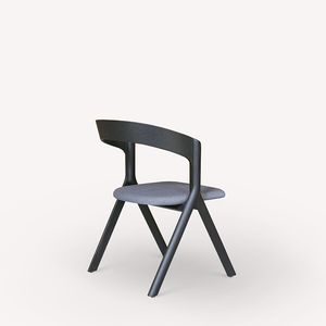 Silla nórdica de comedor de madera maciza de diseño italiano, sillón sencillo con diseño de espiga - Product Image 3