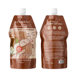 KORMESIC Mascarilla para el cabello personalizada, 350g, OEM, a base de hierbas, Etiqueta Privada, reparación múltiple, aguacate, queratina brasileña, coco, Aloe Vera, mascarilla para el cabello - Product Image 3