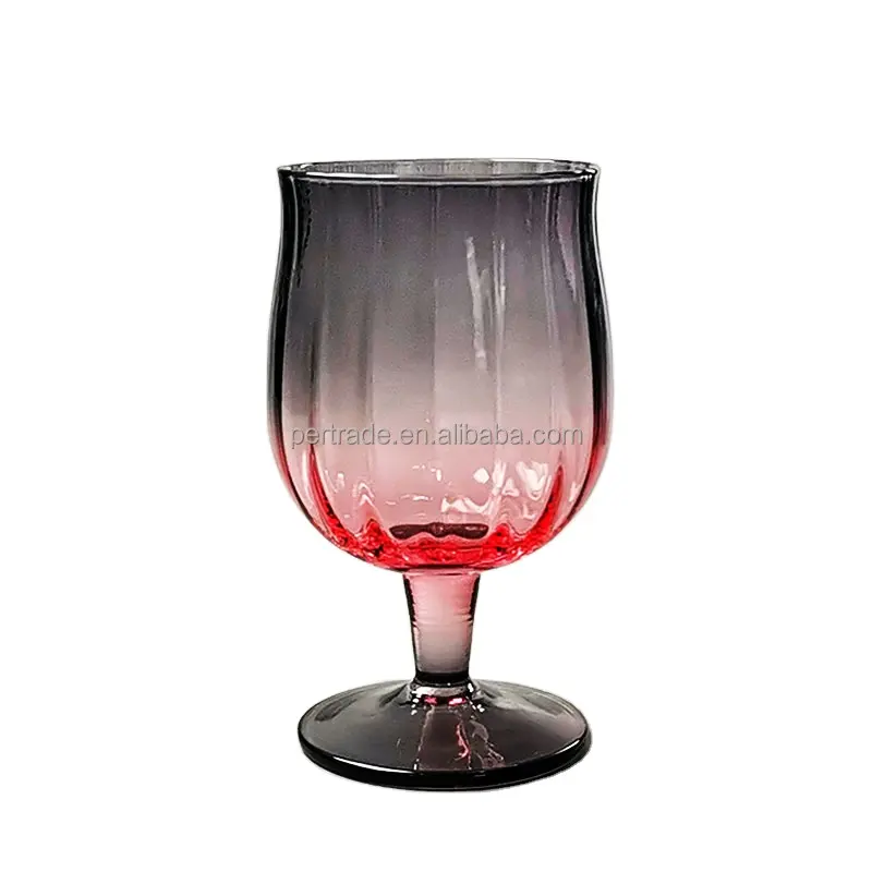 8 oz customized Toasting Wine Glasses Wholesale Handmade Wine Cup Colored Brandy Goblet Glass For Christmas Thanksgiving