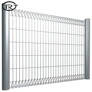 Customizable Durable Galvanized Powder Coating BRC Roll Top Welded Wire Mesh Fence Panels Residential Sports Perimeter Fencing