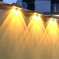 Lampe solaire de jardin LED RGB super lumineuse, indice de protection IP65, éclairage décoratif extérieur pour clôture, escaliers, aménagement paysager, lumière solaire pour marches