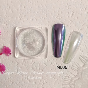 Polvo de Aurora Blanco Espejo Cromado de 6 Colores para Uñas, Suministro de Fábrica LIBO - Product Image 4