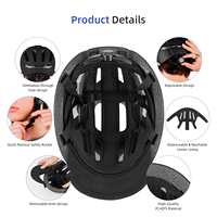 Casque intelligent avec télécommande sans fil et feux LED avant et arrière, pièce M365 pour équipement connecté et clignotants de conduite