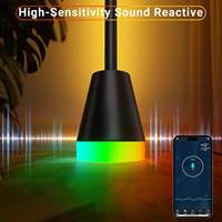 Lampe de sol d'angle en aluminium LED RGBIC intelligente avec application et télécommande