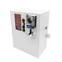 Caja de control de temporizador programable multifunción para silla de masaje, lavadora y otros dispositivos, operada con monedas, blanca