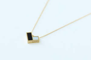 Collier de composition en or jaune 14K avec diamants, vente en gros de bijoux fins, fabricant de bijoux, collier de créateur personnalisé, OEM ODM - Product Image 2