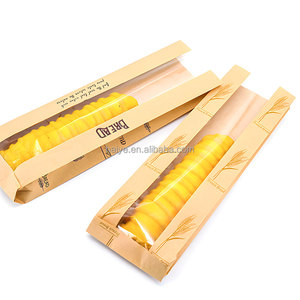 Sacs en papier kraft sur mesure avec fenêtre et fermeture à lien métallique - Emballage artisanal personnalisé pour baguettes longues - Product Image 4