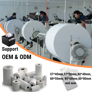 <span class=keywords><strong>ATM</strong></span> POS Máy sử dụng nhiệt giấy cuộn 48gsm 55gsm trống Trắng tiền mặt đăng ký giấy 57 mét chiều rộng - Product Image 3