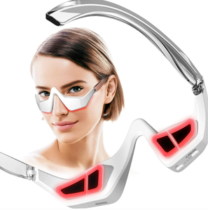 Gafas eléctricas de microcorriente 3D, masajeador de Ojos de <span class=keywords><strong>2</strong></span> modos para aliviar las arrugas, ojeras, estiramiento de la piel, tratamiento de estiramiento de ojos - Product Image 3