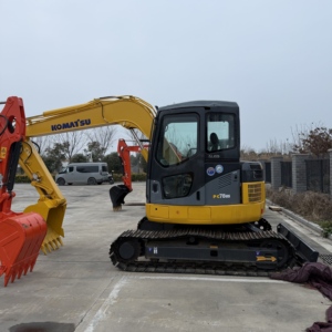 Excavatrice Komatsu PC78 d'occasion / Mini-excavatrice d'occasion PC78US-6 avec marteau hydraulique, pince hydraulique, godet de 0,35 m, moteur et pompe - Product Image 6