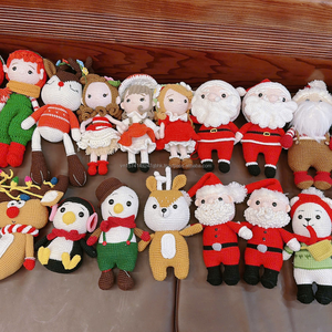 Juguetes de ganchillo navideños, muñecos de peluche VNSoft hechos a mano, amigurumi, regalo para baby shower, venta al por mayor, fábrica de Vietnam - Product Image 5