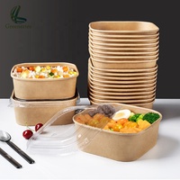 Boîte à aliments jetable rectangulaire étanche à emporter pour restaurant Boîte à aliments à emporter pour restaurant