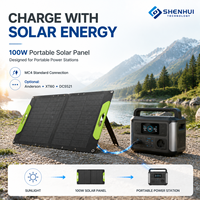 Panneau solaire pliable 100W, panneau photovoltaïque monocristallin ETFE portable pour station d'alimentation, camping, randonnée, voyage, IP67 MC4 UKCA