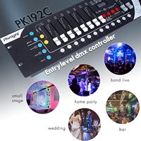 Contrôleur de lumière LED DMX 192 canaux Pknight avec indice de protection IP65, en cuivre, pour DJ et KTV, pour éclairages de scène
