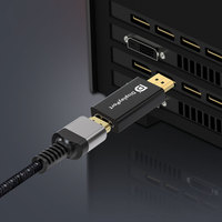 4K HDMI Adaptörü DP - HDMI Dönüştürücü Erkek - Dişi Altın Kaplama Sinyal Kararlı Kablosu PC Dizüstü Bilgisayar Projektör TV için