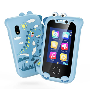 เครื่องเล่น MP3 สมาร์ทโฟนหน้าจอสัมผัสสำหรับเด็กอายุ 3-12 ปี ของเล่นเสริมพัฒนาการพร้อมกล้องถ่ายรูป ดนตรี และการเรียนรู้ ของขวัญคริสต์มาสและวันเกิด OEM - Product Image 1