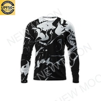 Camisa de Pesca Personalizada con Protección Solar UPF 50, Traje de Pesca de Color Sólido para Hombre, Manga Larga, Ropa de Pesca de Alta Calidad