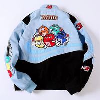Blouson Bomber Grande Taille OEM Personnalisé pour Homme avec Broderie et Patch, Style Moto Vintage et Course, Vente en Gros