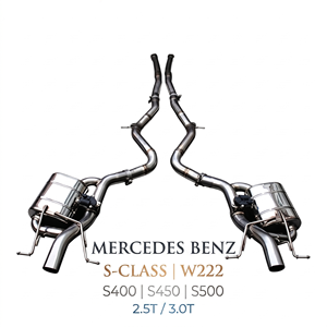 ระบบท่อไอเสียแบบวาล์ว Vortex SS304 สำหรับรถยนต์ Mercedes Benz S Class W222 S400 S450 S500 2.5T 3.0T ชุดแต่งแบบติดตั้งได้โดยตรง - Product Image 1