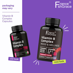 Complément de Vitamines du Complexe B de Qualité GMP, Vitamines B6 B12, Vitamine C, Soutien Énergétique et Immunitaire, 60 Capsules de Vitamines du Complexe B - Product Image 6