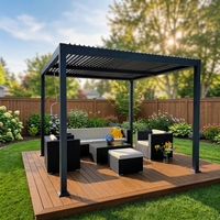 Kit de pergola en aluminium de qualité supérieure pour jardin, patio, cour arrière, structure d'ombrage extérieure